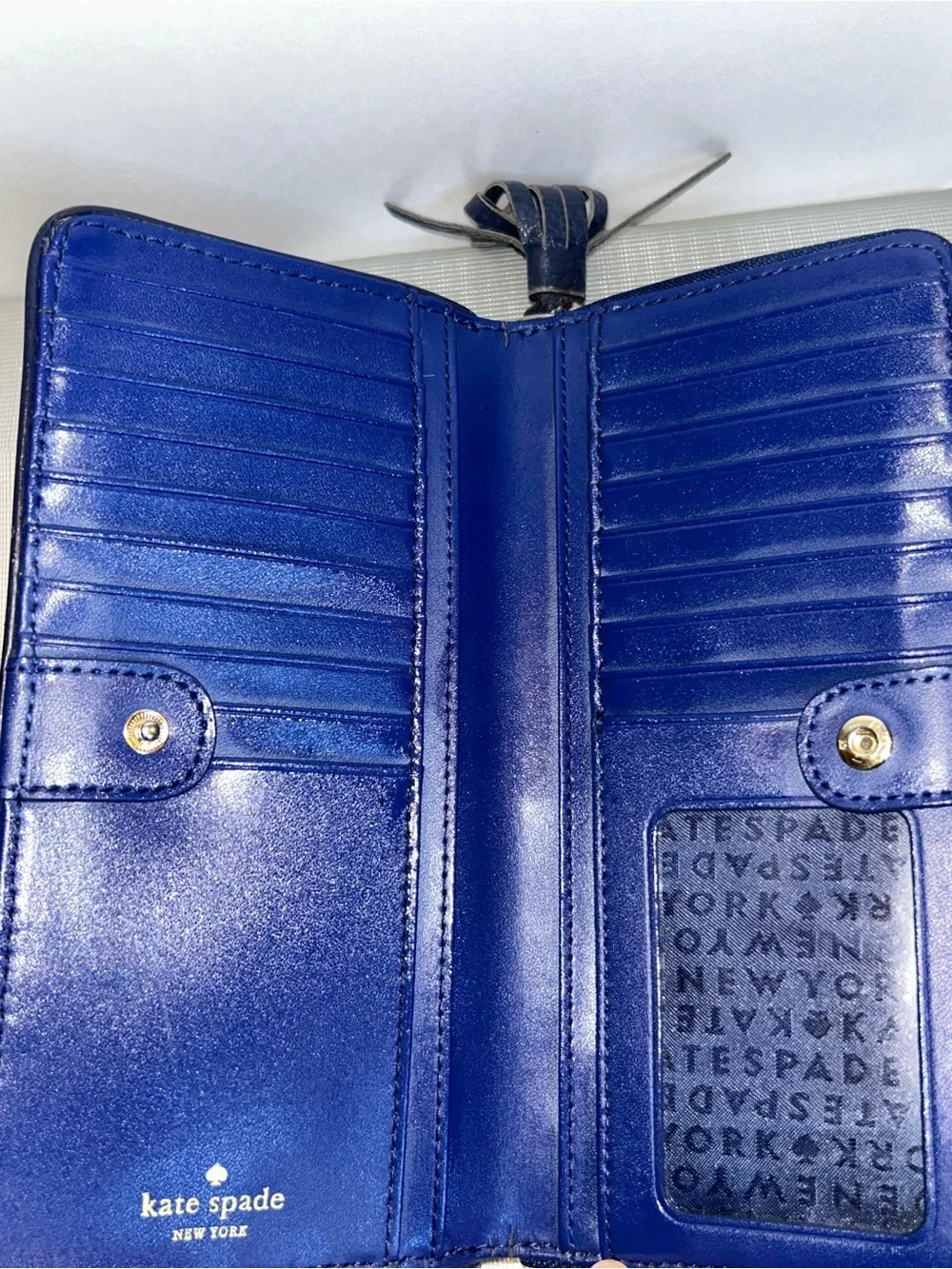 ♠️ Kate Spade royal blue long wallet